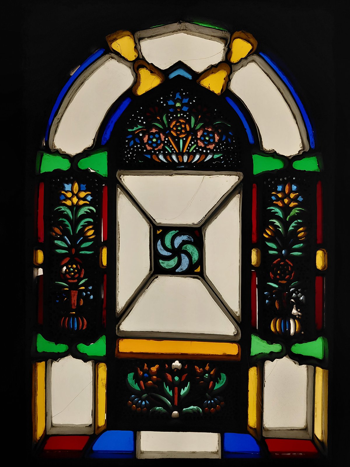 Stained glass window from Ottoman period, Beykoz Glass and Crystal Museum (3).jpg