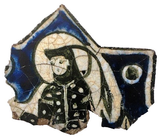 Tile depicting a female. Kubadabad Palace, 1220s.jpg