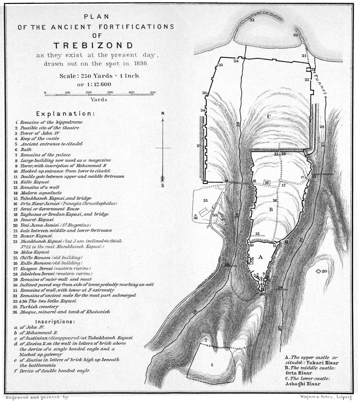 Plan of the ancient fortifications of Trebizond in 1898.jpg